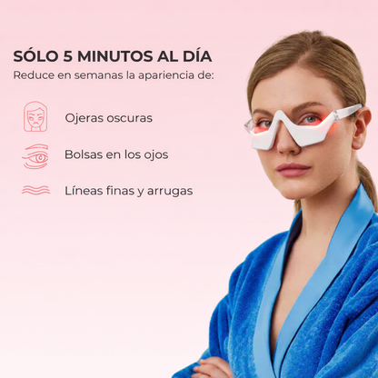 Bellora™ Ojos Sin Arrugas – Gafas LED de Rejuvenecimiento con Luz Roja